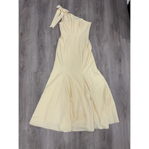 Revelry Bridesmaid Yellow Dress Wedding Size 8 - Picture 1 of 3